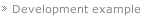 Development example